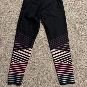 Calvin Klein Black Leggings with Pink Trim